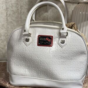 Hello Kitty Embossed White Satchel